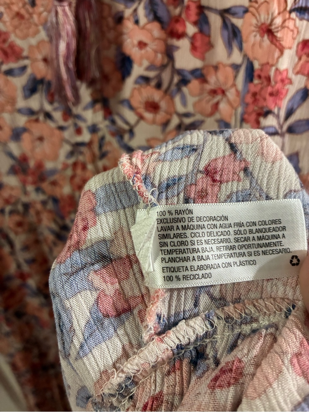 Knox Rose Women’s XL Floral Tiered V-Neck Dress - Picture 7 of 8